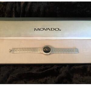 Movado Women's Two-Tone Black Dial Quartz Watch 8184861V81 - Good Condition